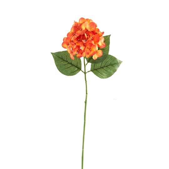 12 Pack: Orange Hydrangea Stem by Ashland&#xAE;
